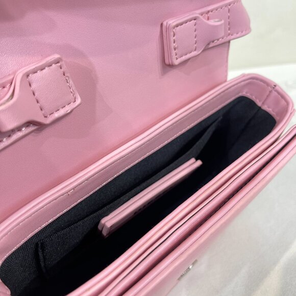 Diesel Pink Simple Brand Logo Shoulder Bag - Picture 8 of 9